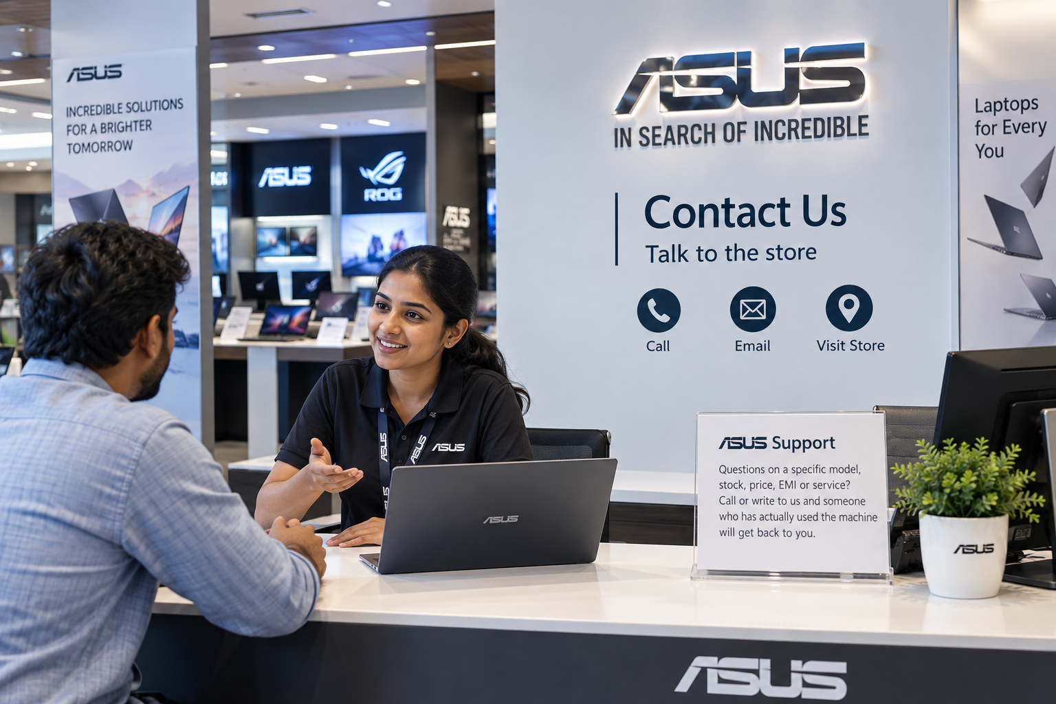 Contact Asus Showroom Chennai customer support