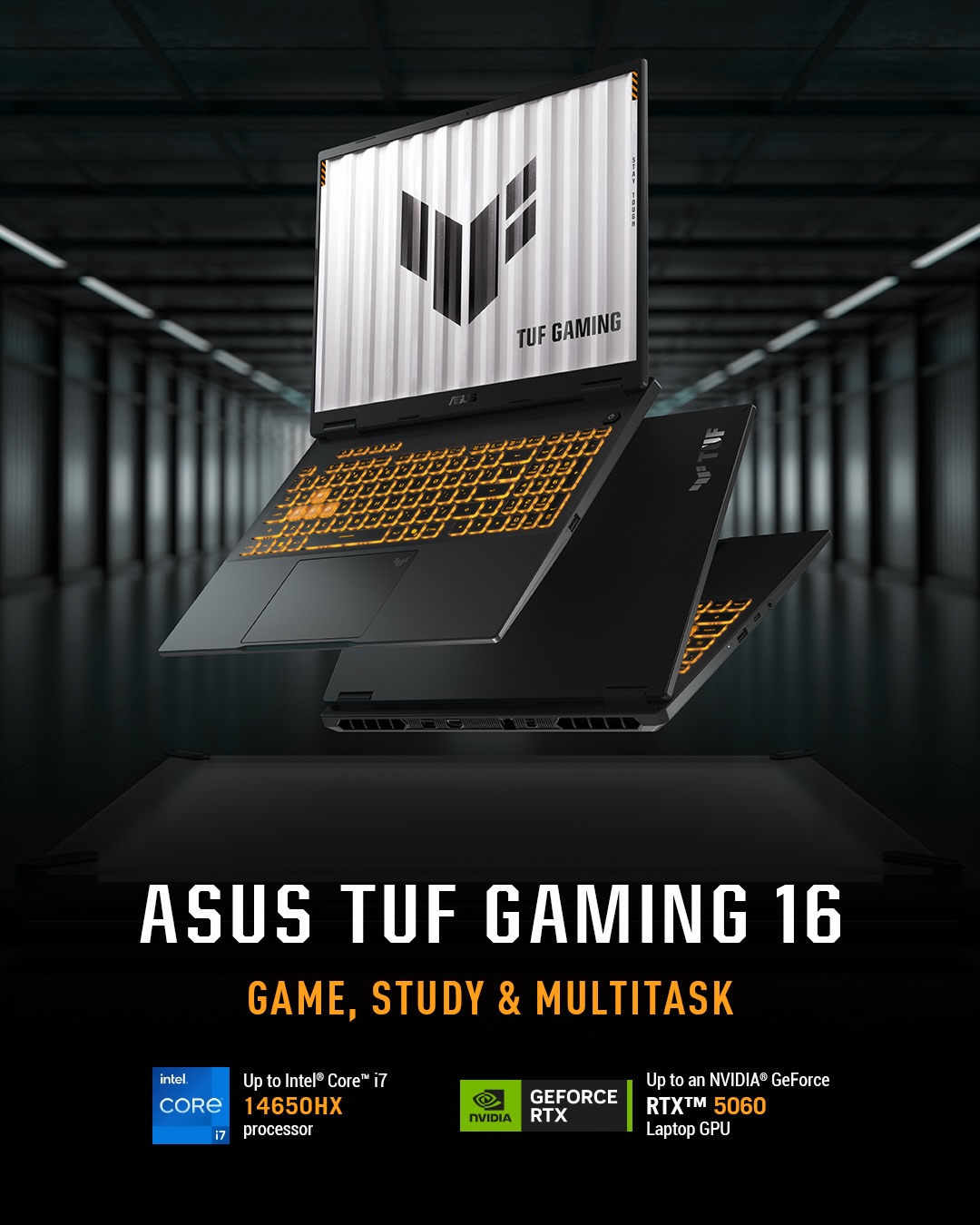 ASUS TUF Gaming 16 Laptop – Intel Core i7 14650HX with NVIDIA GeForce RTX 5060